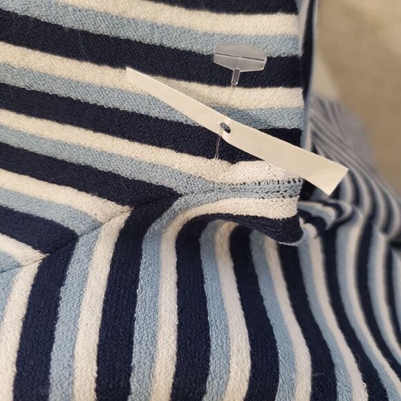 Akris Punto Stripe Crop Cardigan sz 10 - Picture 14 of 15